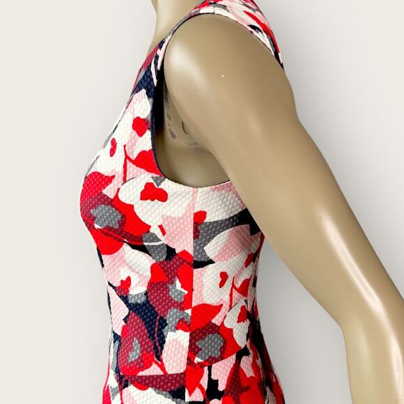 The Limited Sleeveless Floral Sheath Dress Lined Textured Size 2 Multicolor - Picture 8 of 16